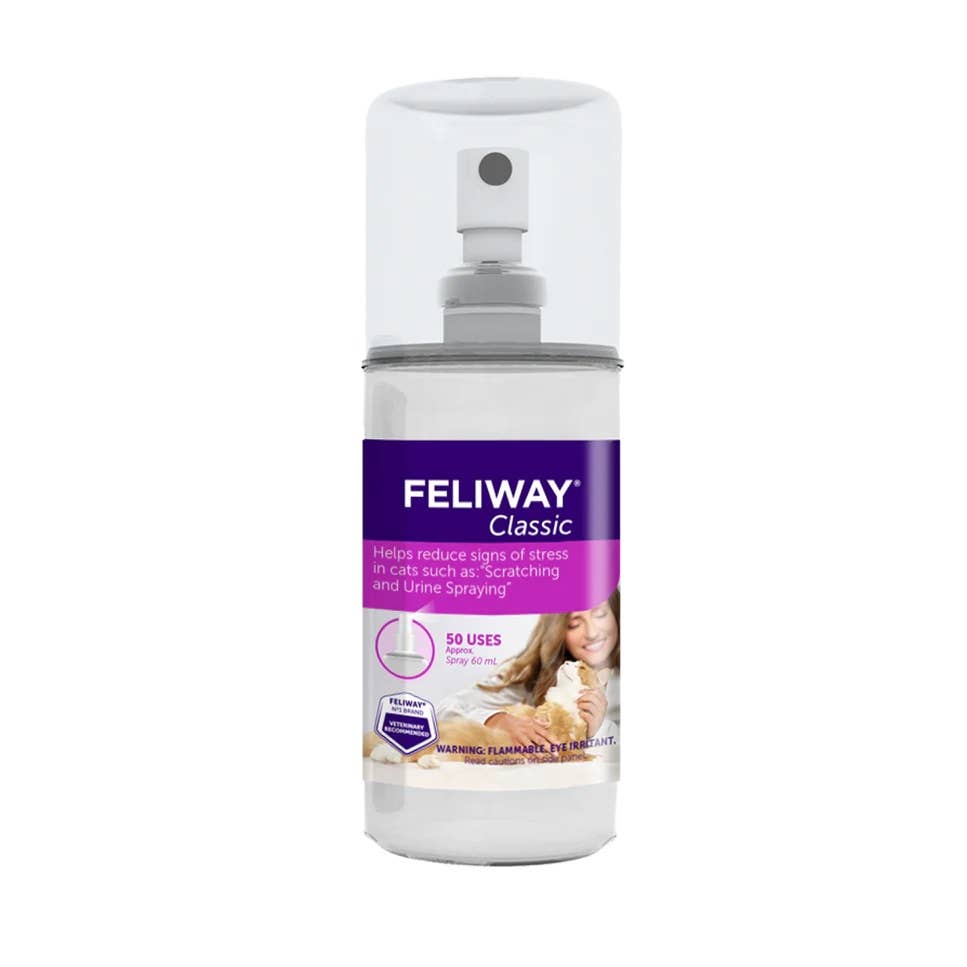 Pet Palette Distribution - Wholesale Pet Deodorizing Spray - Feliway Classic Cat Calming Pheromone Spray 60 mL1