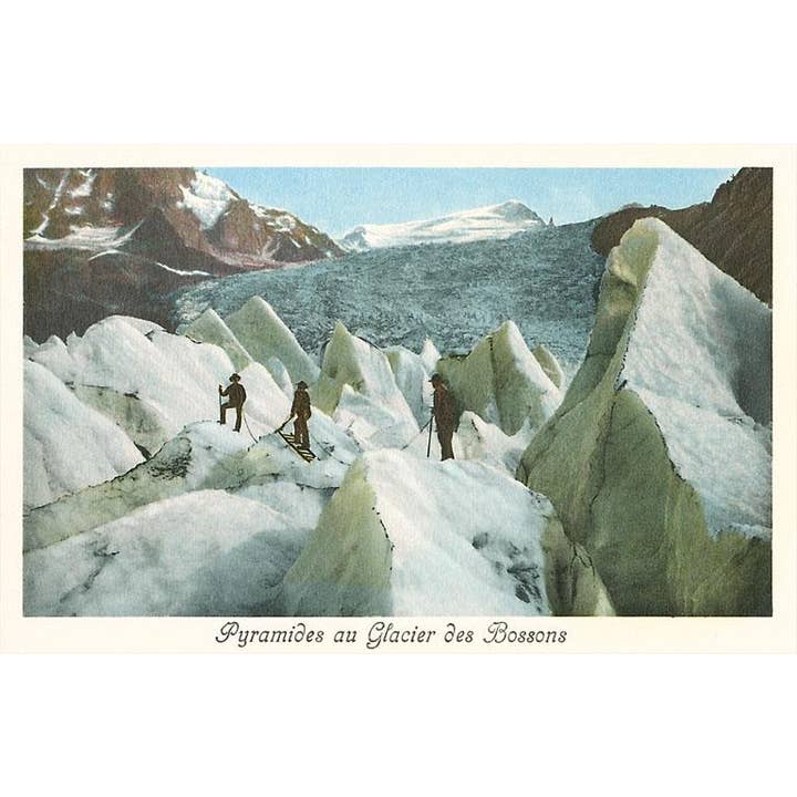 Konsttryck WS-160 Pyramiderna av Bossons-glaciären, Franska Alperna för wholesale av Found Image Press