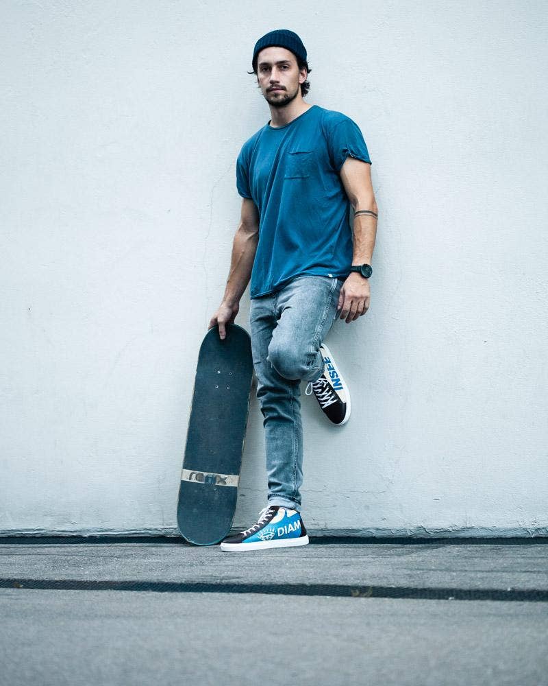 Elephbo - Venta al por mayor Zapatillas urbanas - Mujer - Sneaker High - Blue Diamond7