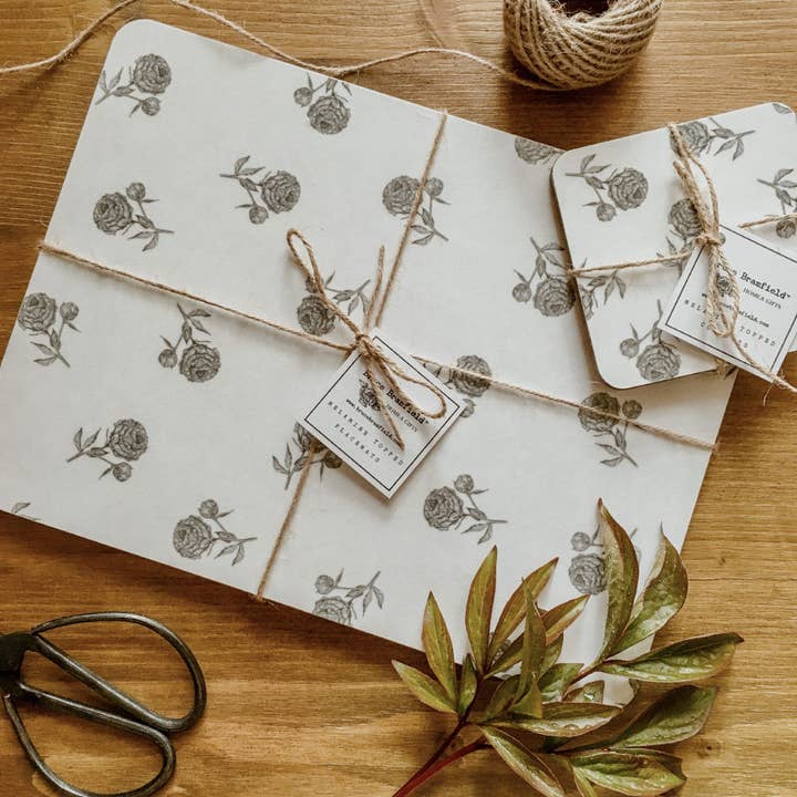 Vintage Peony Melamine Placemats (Set of Two) for wholesale by Bruce Bramfield Home & Gifts