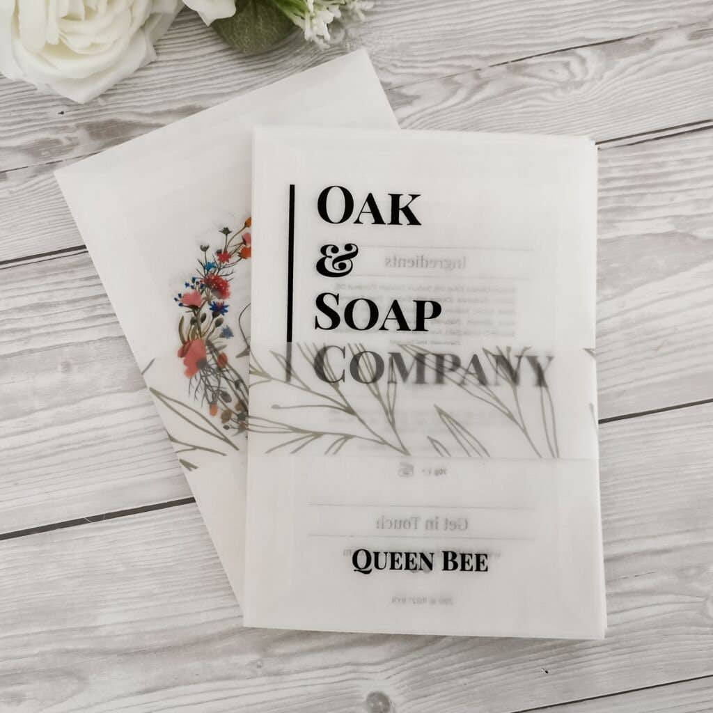 SR Creative Studio - Wholesale Gift Bag - Printed Glassine Bags for Wax Melts, Food, Soap with Logo9