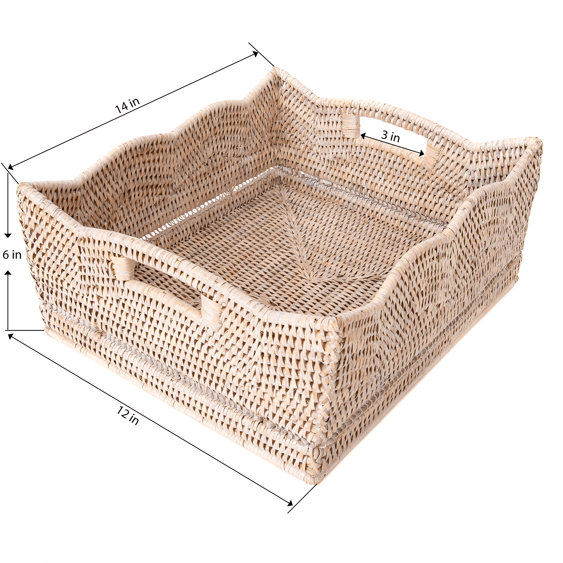 Artifacts Trading Company – Cesta por atacado – Cesto de Armazenamento em Rattan para Prateleira – Design de Escalope5