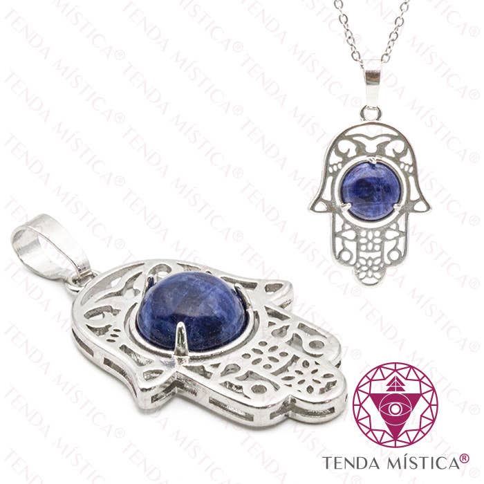 Hamsa-Anhänger mit Lapislazuli für den Großhandel von Tenda Mística