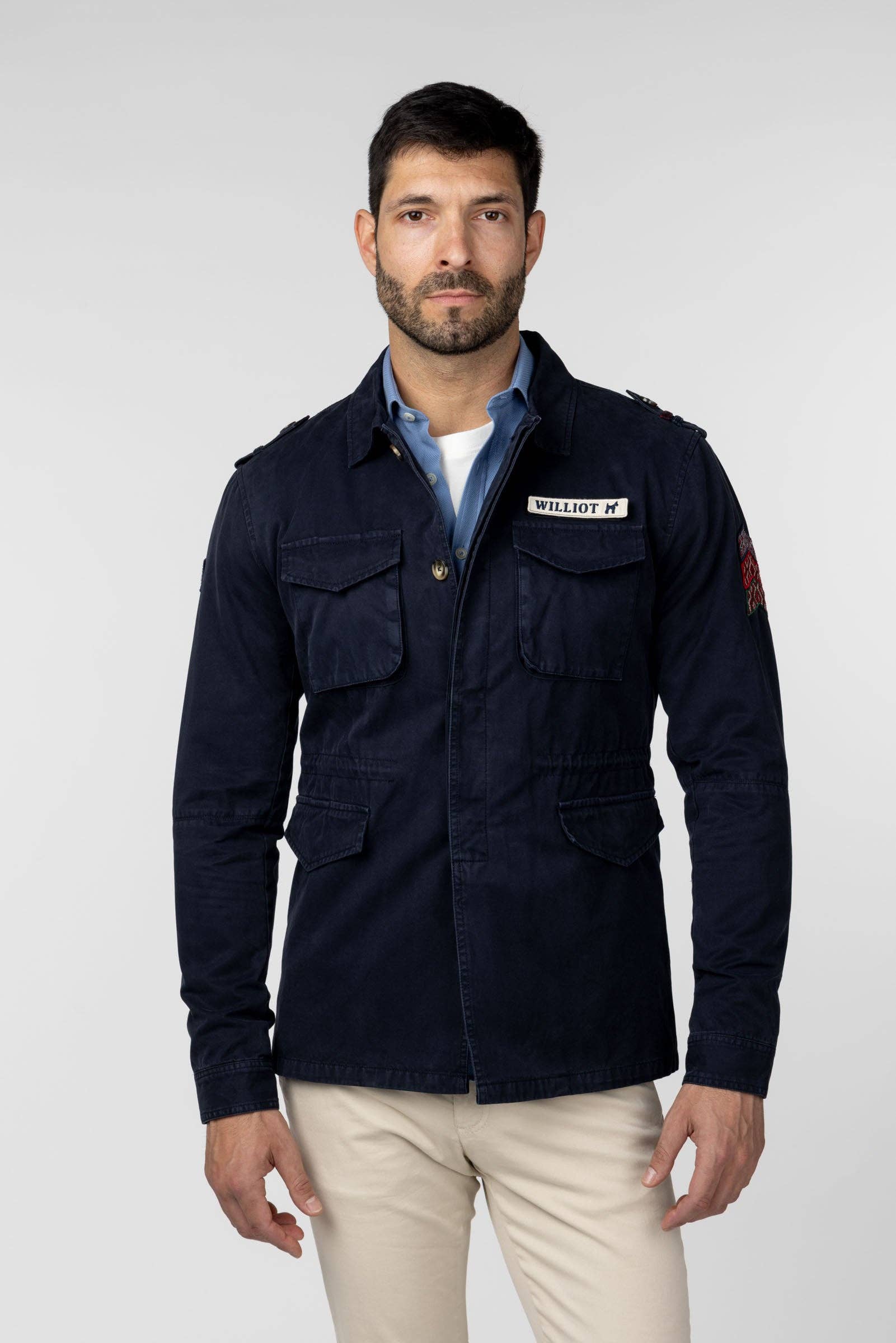 williot – Großhandel Jacke - Herren – In der Sahara gefärbtes Kleidungsstück mit austauschbaren Patches.2