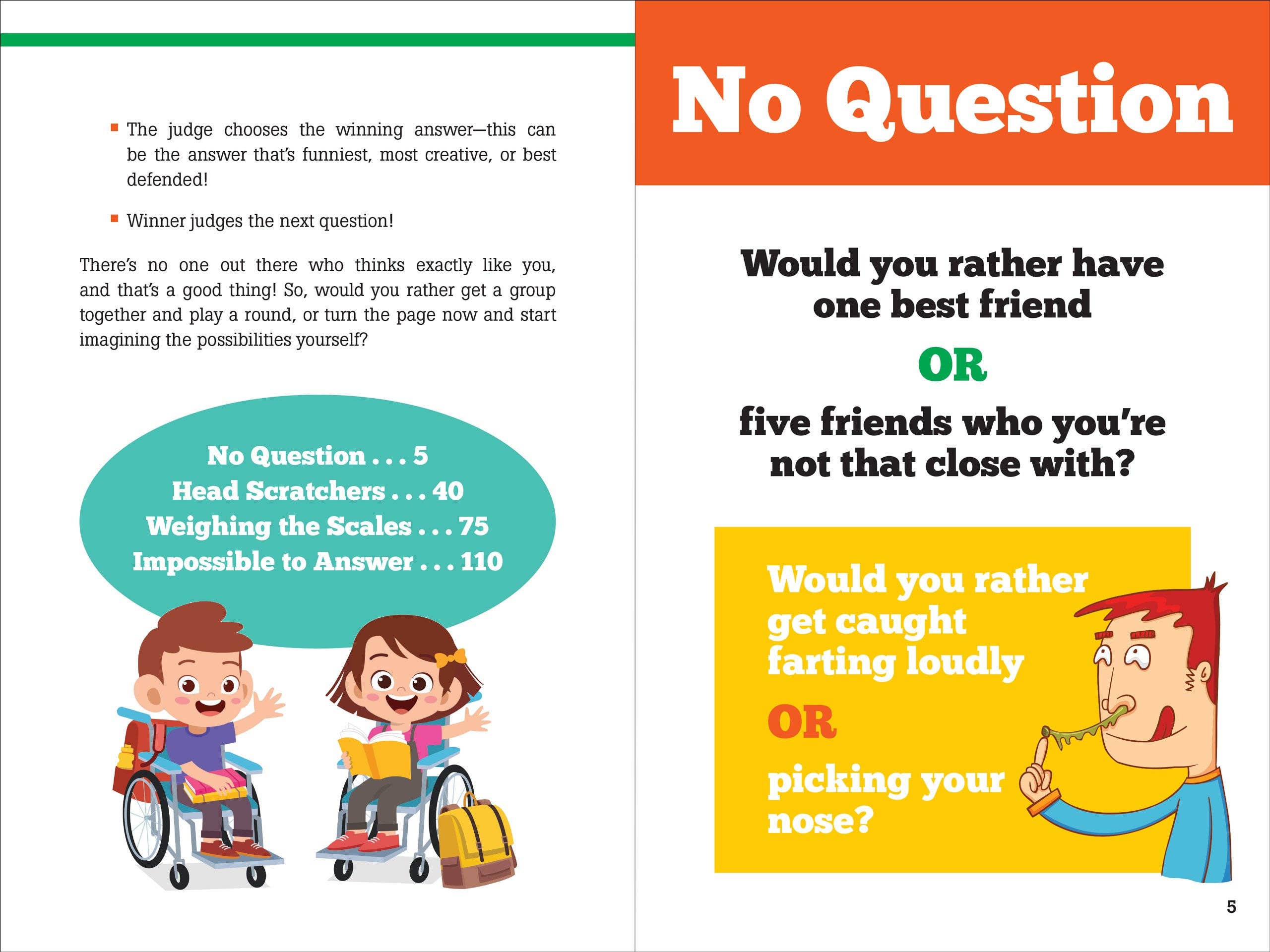 Peter Pauper Press - Wholesale Humor Book - Would You Rather? Pick THIS or THAT Weird, Wacky, or Downright Gross Answer1