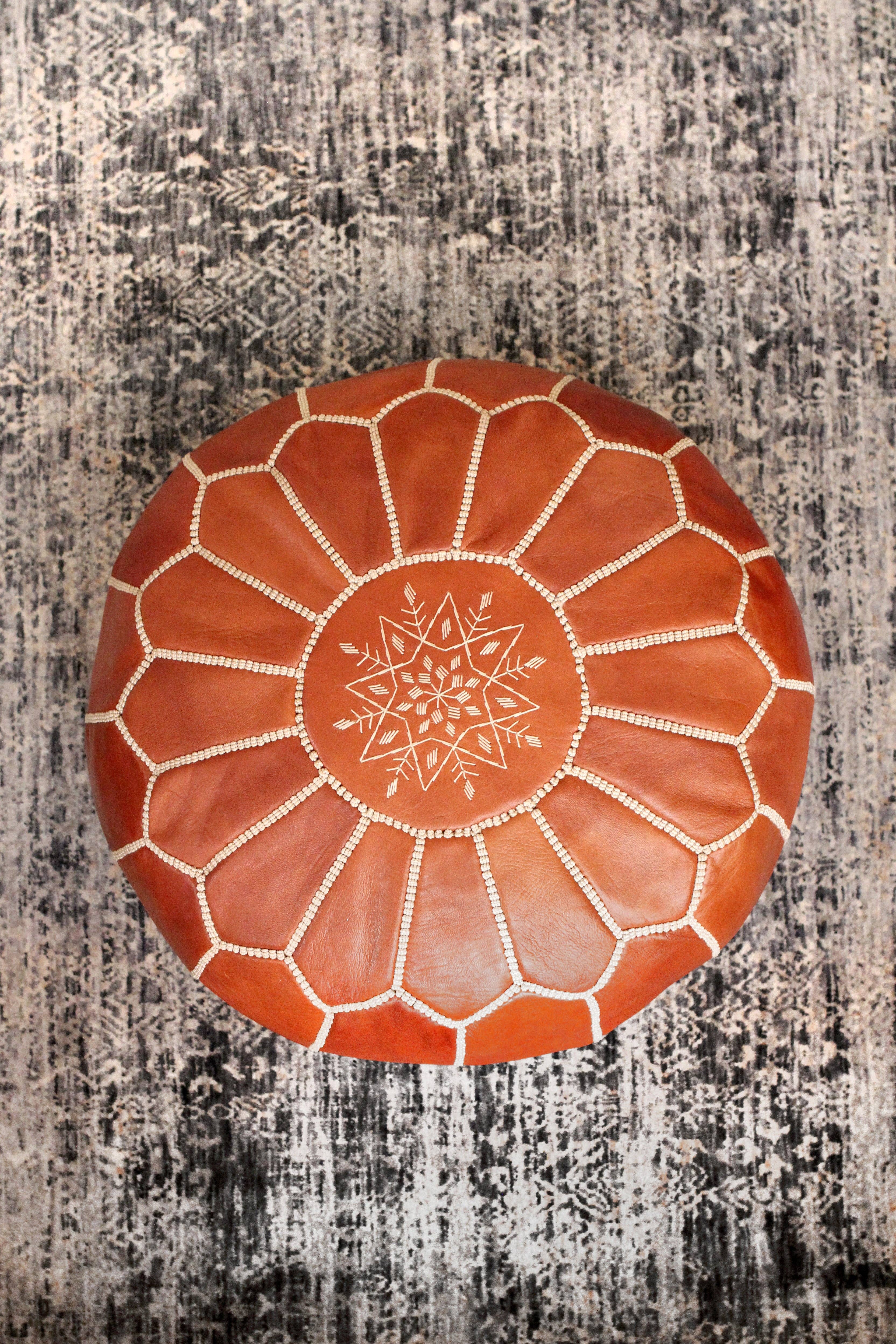 Jubilee Trading Co.  |  Ethical Trade Decor + Accessories - Wholesale Pouf - Jasmine Pouf2