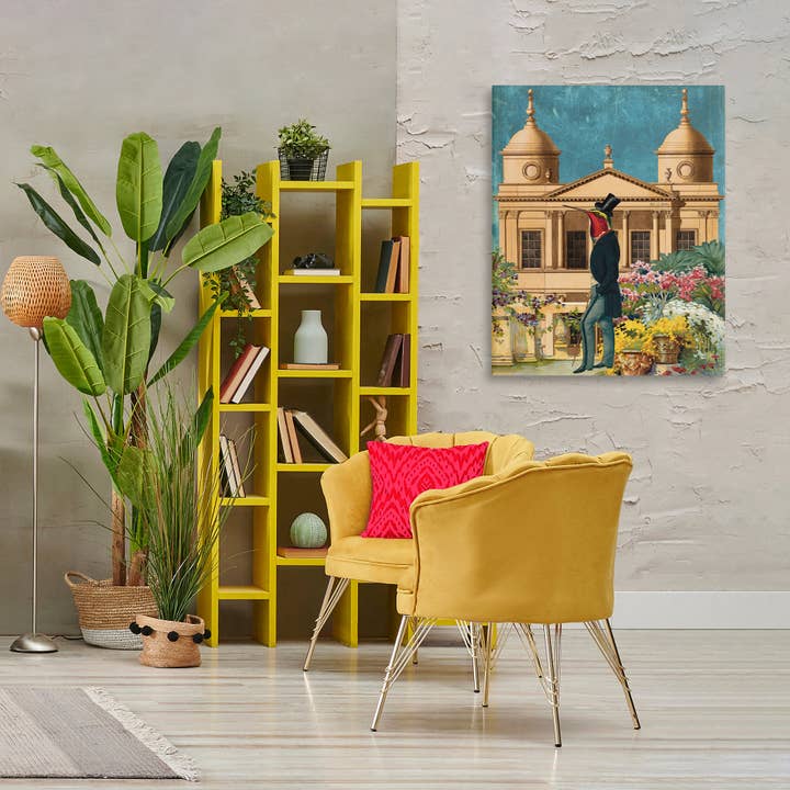 Stupell Industries - Wholesale Wall Sign - Surreal Vintage Bird & Architecture - Unframed Wall Art4