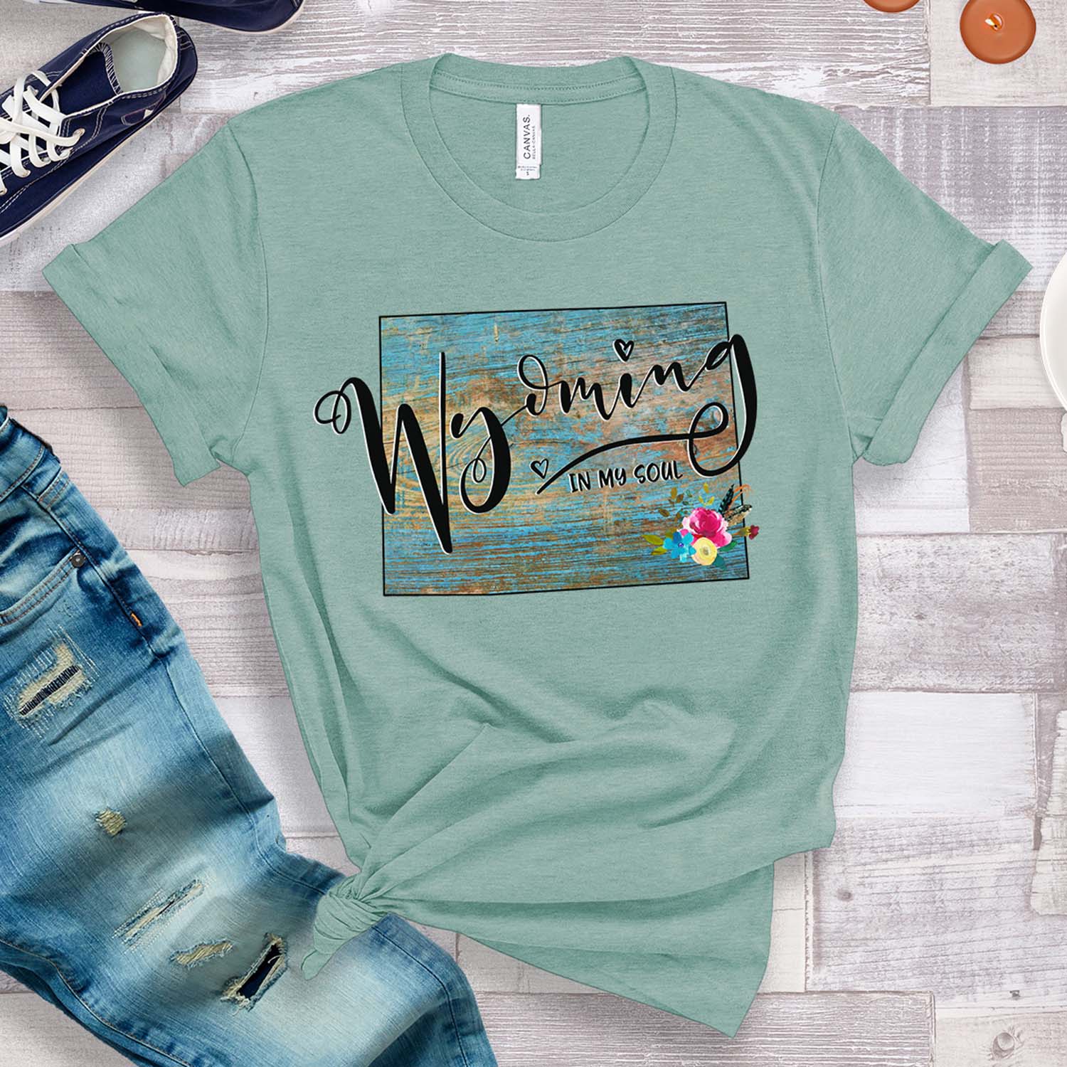 This Joyful Home - Wholesale T-Shirt (Graphic) - Women's - Wyoming in my Soul T-Shirt0
