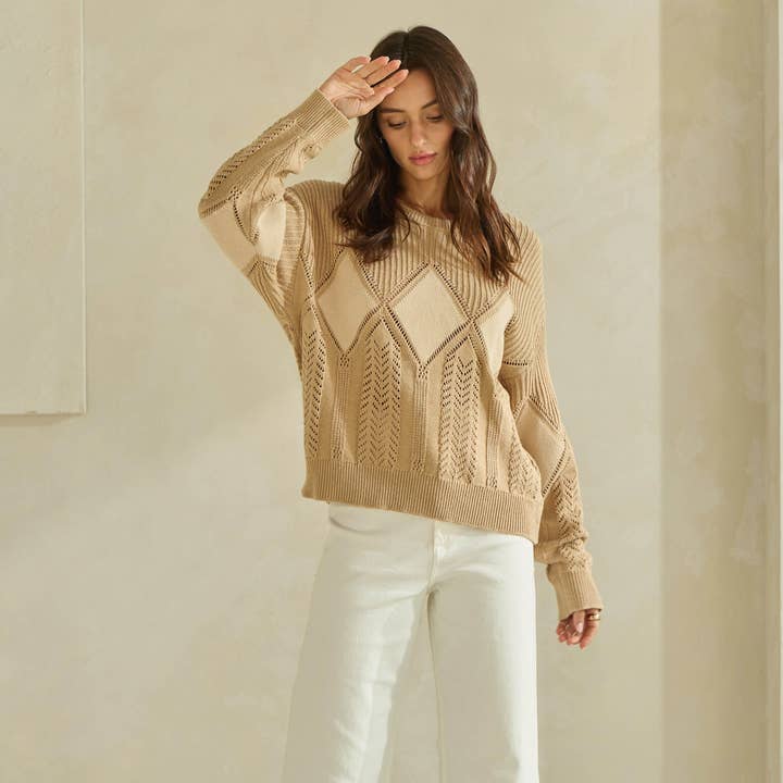 Diamond Pullover Sweater for wholesale by Able