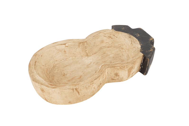 My Amigos Imports - Wholesale Candle Holder - Snowman-Farmhouse-Candle Ready Dough Bowl-6x12 inches-Small6