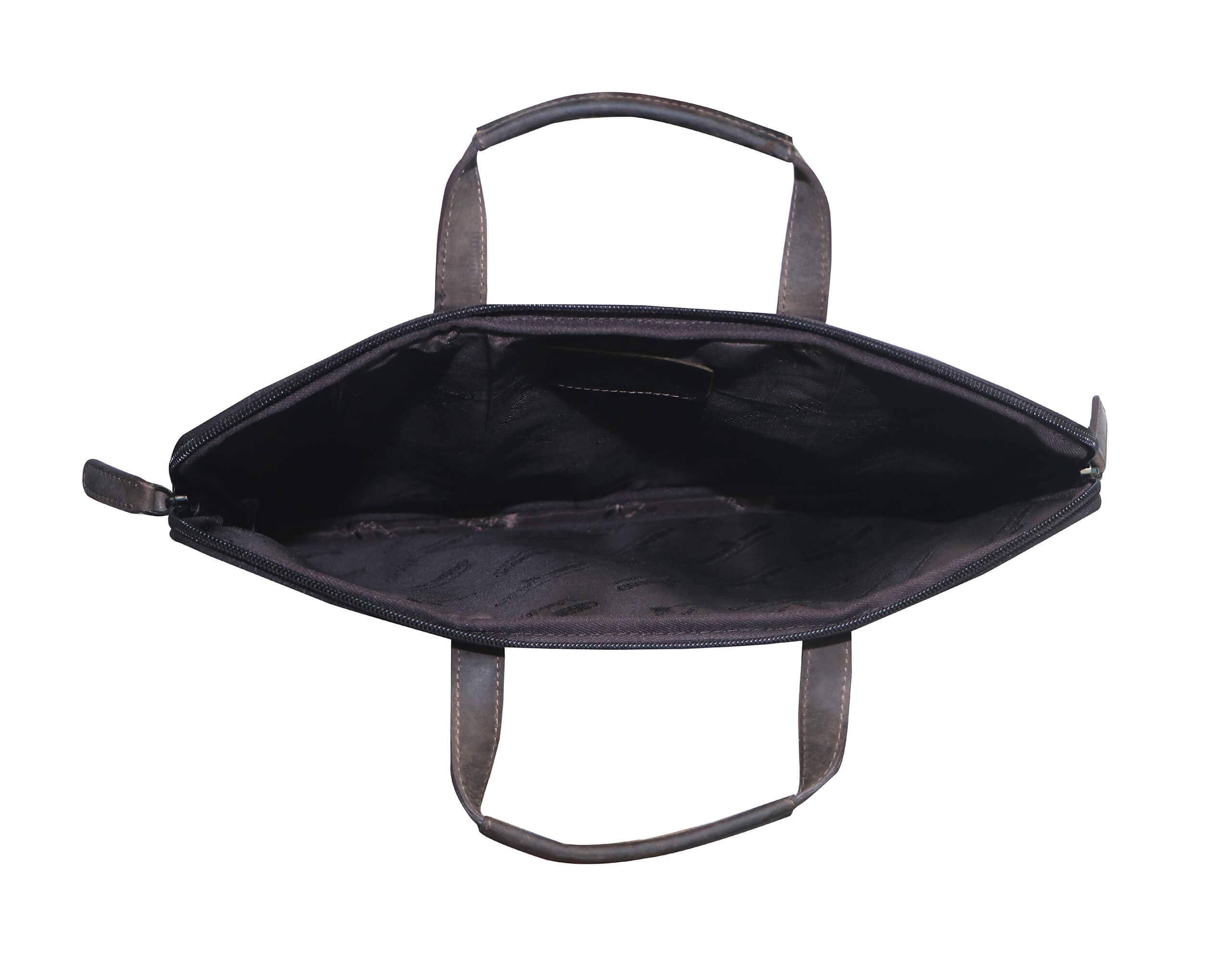 Greenwood – Großhandel Laptoptasche – Unisex – Fred Laptoptasche 13 Zoll Leder mit abnehmbarem Schultergurt13