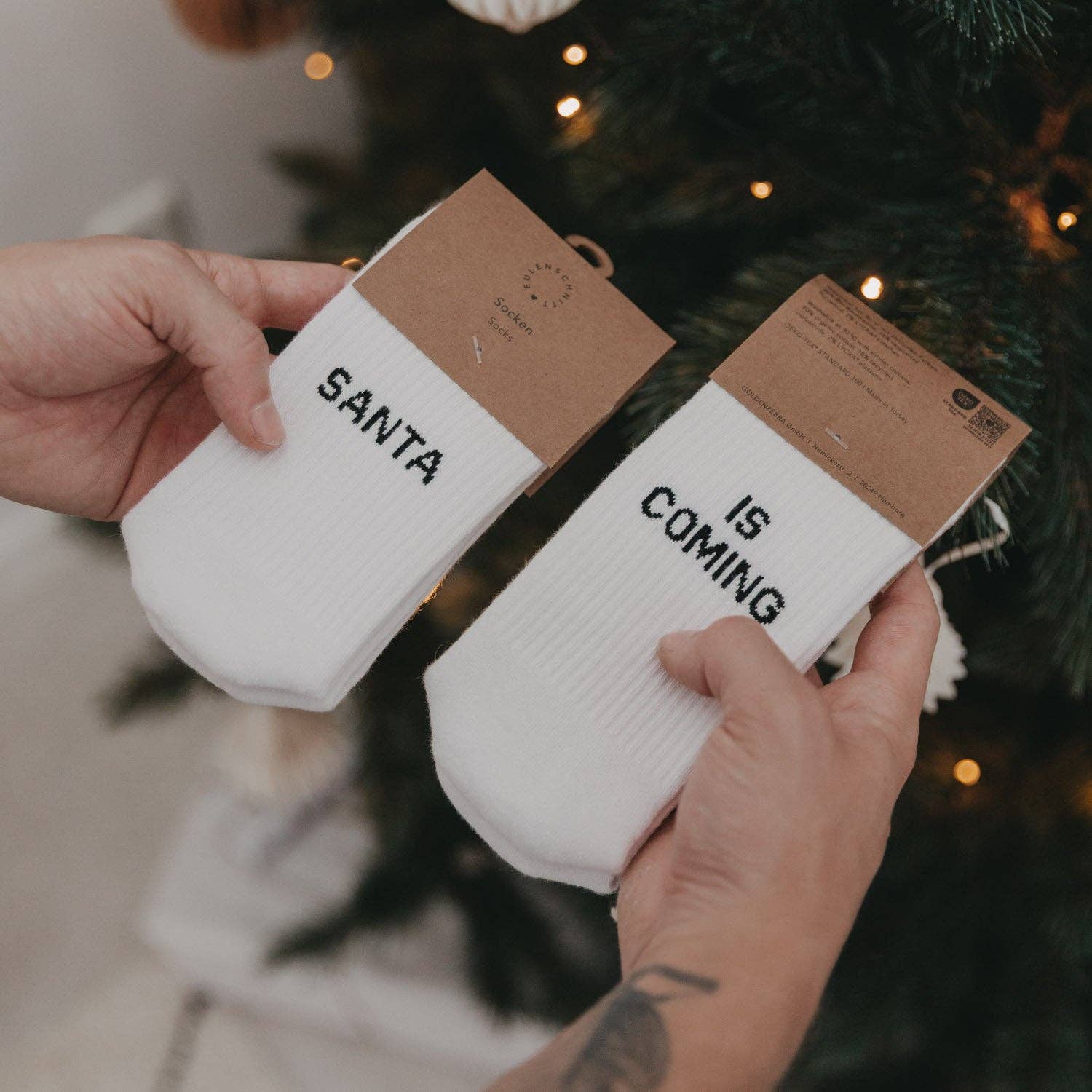 Eulenschnitt - Wholesale Socks - Unisex - Santa socks (PU = 5 pieces)3