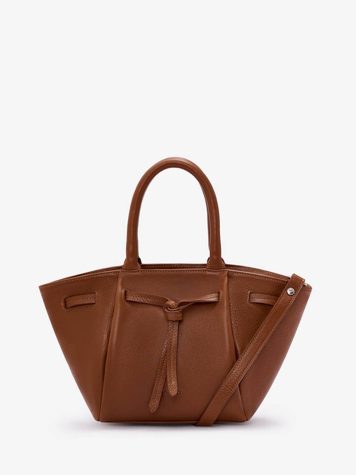 Warmi Carryall Leather Bag - Cognac for wholesale by Lazaro