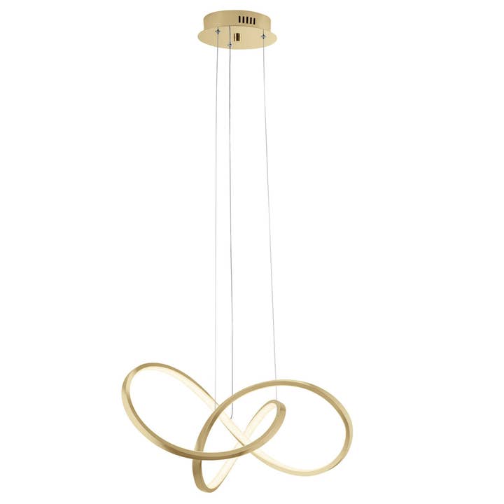 Lámpara LED regulable con nudos//Sandy Gold para venta al por mayor de Finesse Decor
