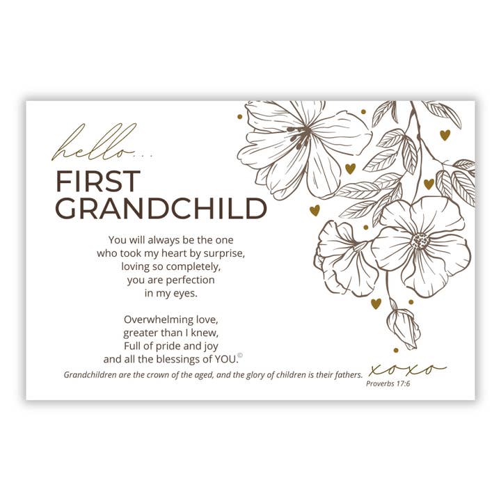 The Grandparent Gift Co. Inc. - Wholesale Picture Frame - Kids & Baby - First Grandchild Photo Frame Christian Scripture 4x6 3131C-F