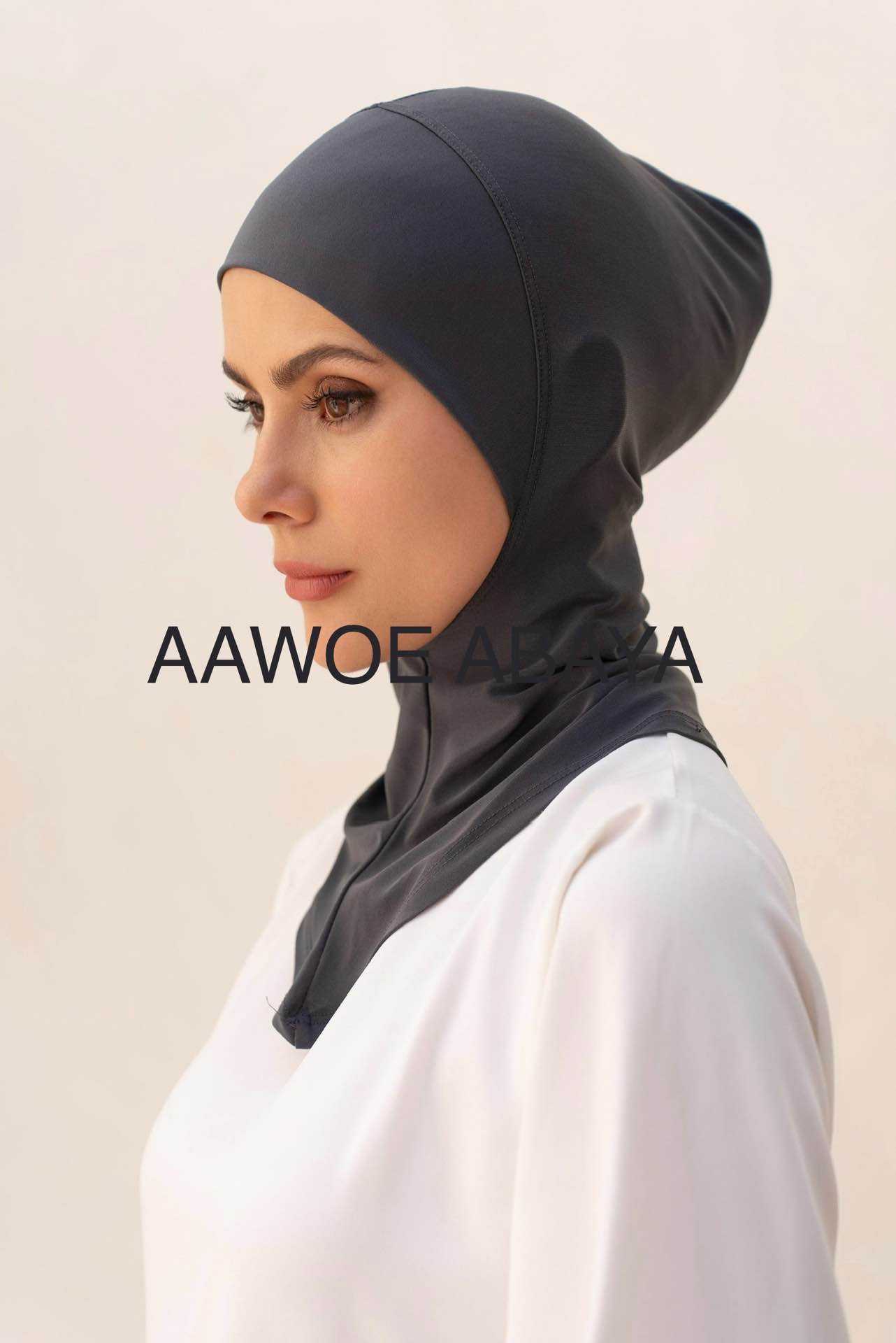 Aawoe Abaya – wholesale Hijab - Dam – Elegant hijabmössa med kaffekant - 228817