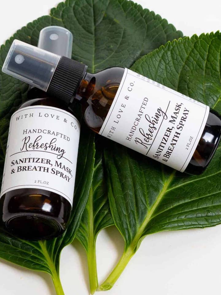 Refreshing Hand and Mask Sanitizer for wholesale by With Love & Company
