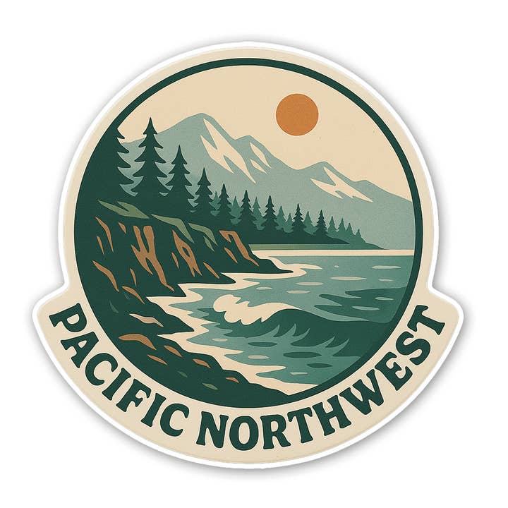 Autocolante do Noroeste do Pacífico por atacado de Sticker Atlas