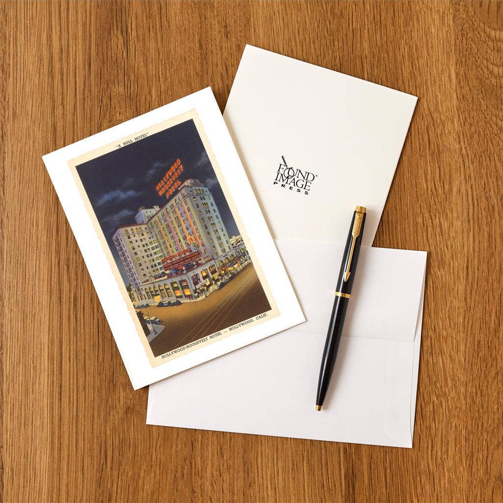 Found Image Press – Engroshandel Brevpapir/sæt med noteskort – Hilsen Kort LA-377 Hollywood-Roosevelt Hotel1