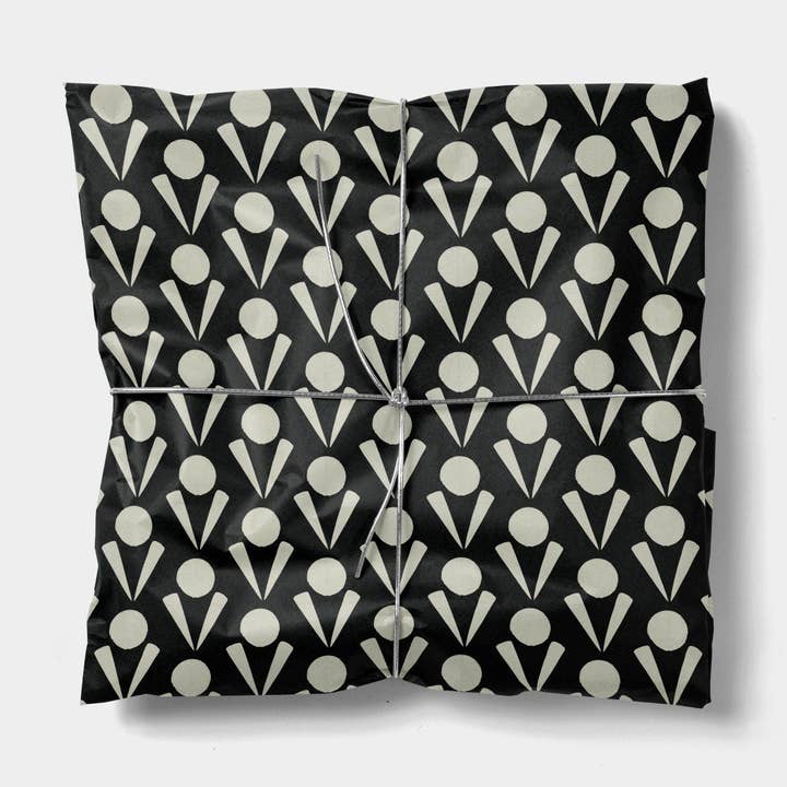 Vegetabilsk stempel gaveindpakning for engroshandel hos The Design Craft