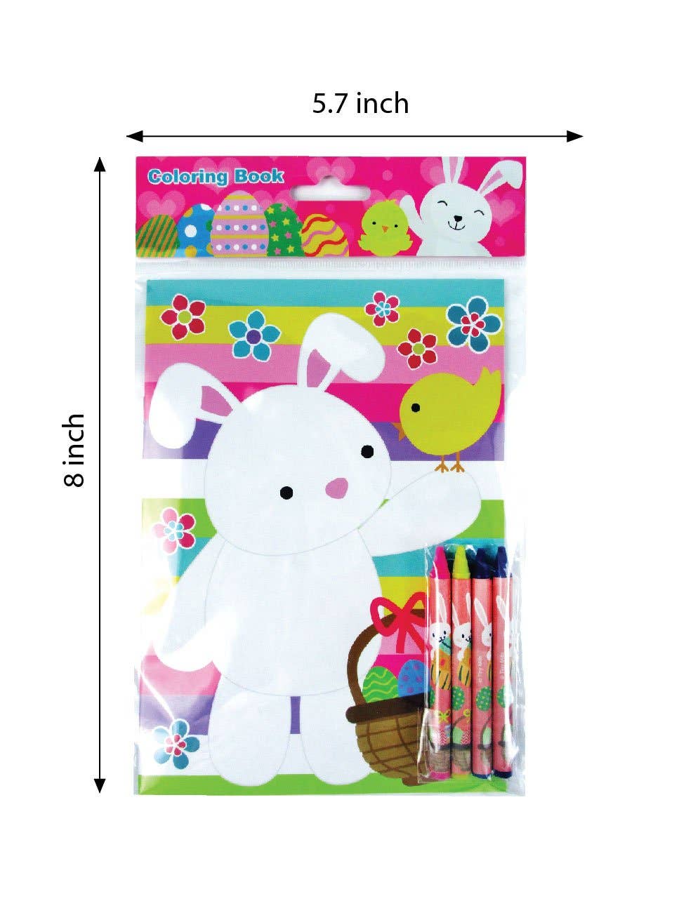 Tiny Mills - Wholesale Kleurboek - Kinderen en baby - Paaskleurboeken met kleurpotloden feestartikelen, set van 125