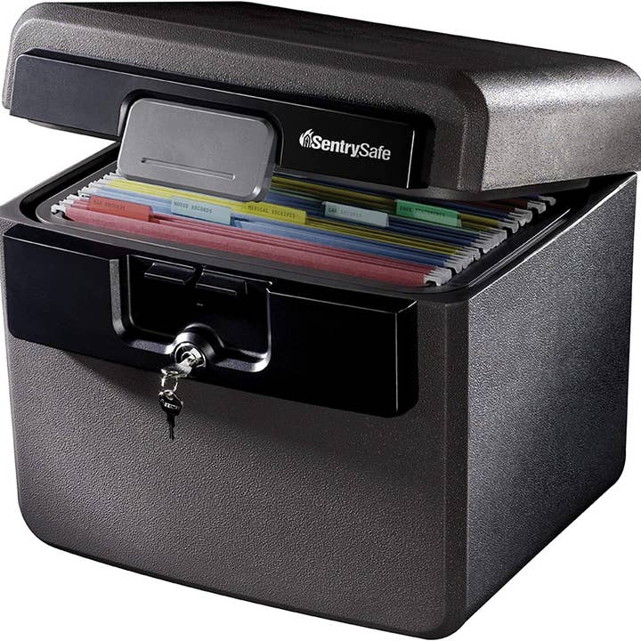 Black Fireproof and Waterproof Safe, File Folder and Document Box with Key Lock, Ex. 14.3 X 15.5 X 13.5 Inches, HD4100 and other Purchase Wholesale box file. Free Returns & Net 60 Terms on Faire trending on Faire.