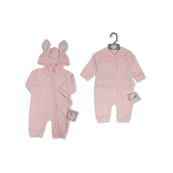 Combinaison Bébé avec Oreilles de Lapin - Longue - Rose - 6335P pour la vente par Sheldon International