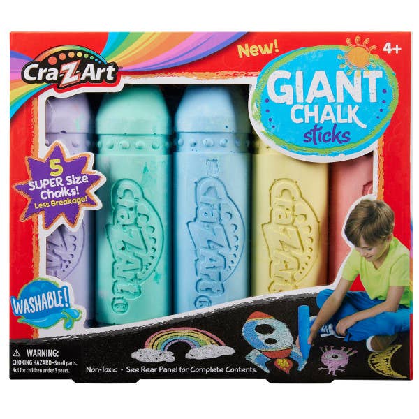 Bastoncini di Gesso Giganti 5 per la vendita all'ingrosso da parte di Cra-Z-Art