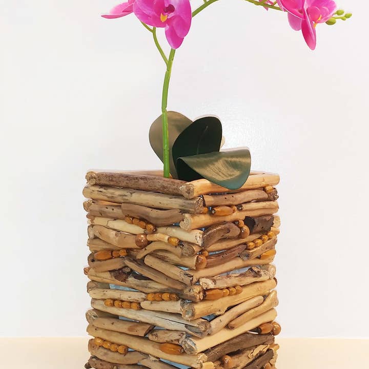 Driftwood Vase - Small Edge for wholesale by Om Gallery