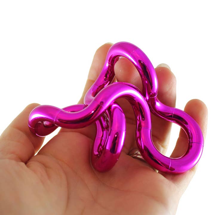 1 Tangle Jr Metallics Fidget Toy - Bendable Connected Curved for wholesale by Curious Minds Toys