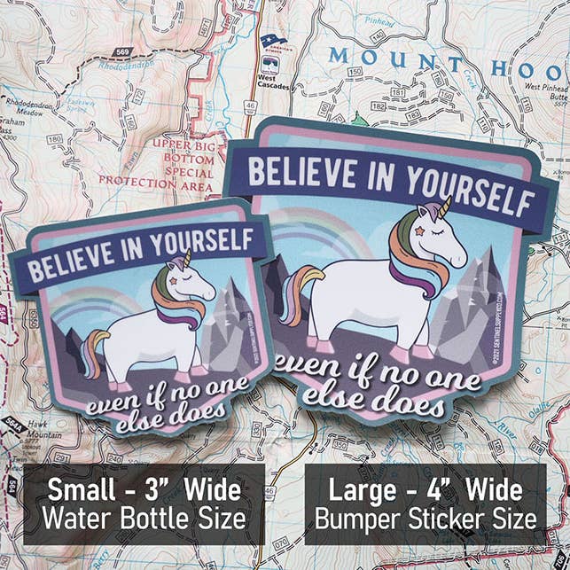 Sentinel Supply - Wholesale Sticker - Believe in Yourself Cute Rainbow Unicorn Sticker5