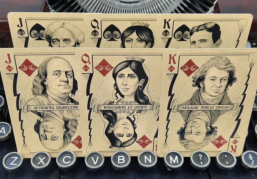 Collectible Playing Cards - Vente Jeu de cartes - Jeu de cartes Bicycle Turn of the Century (électricité)2