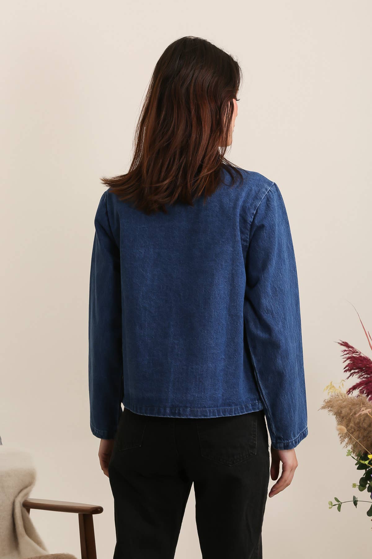 Dark Blue 5670 CHINESE DENIM JACKET for wholesale on Faire3