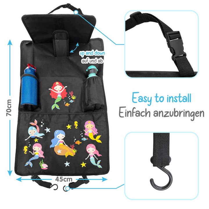 HECKBO - Wholesale Car Seat Cover - Kids & Baby - Car back seat organizer mermaid