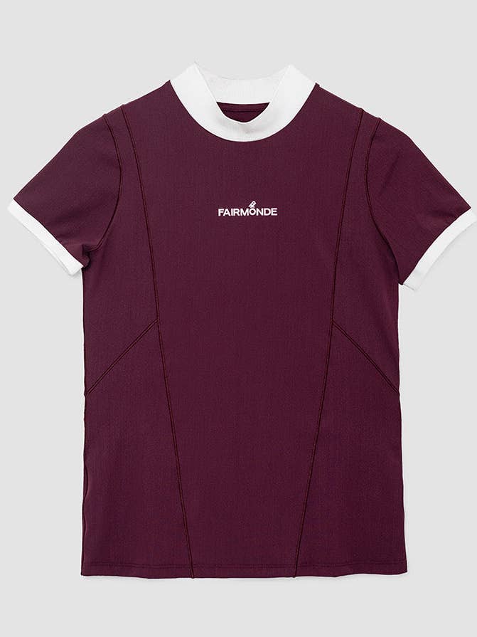 T-shirt à col montant - Tamarillo pour la vente par Fairmonde Golf