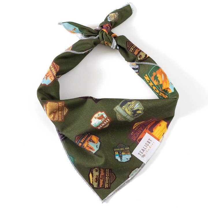 National Parks Bandana for wholesale by Tealight Studios