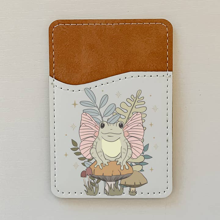 Butterfly Frog Leather Card Holder for wholesale by Olivia + Rose