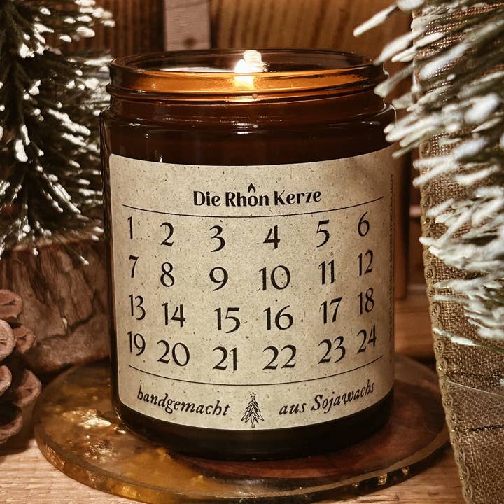 Advent calendar candle for wholesale by Die Rhoen Kerze