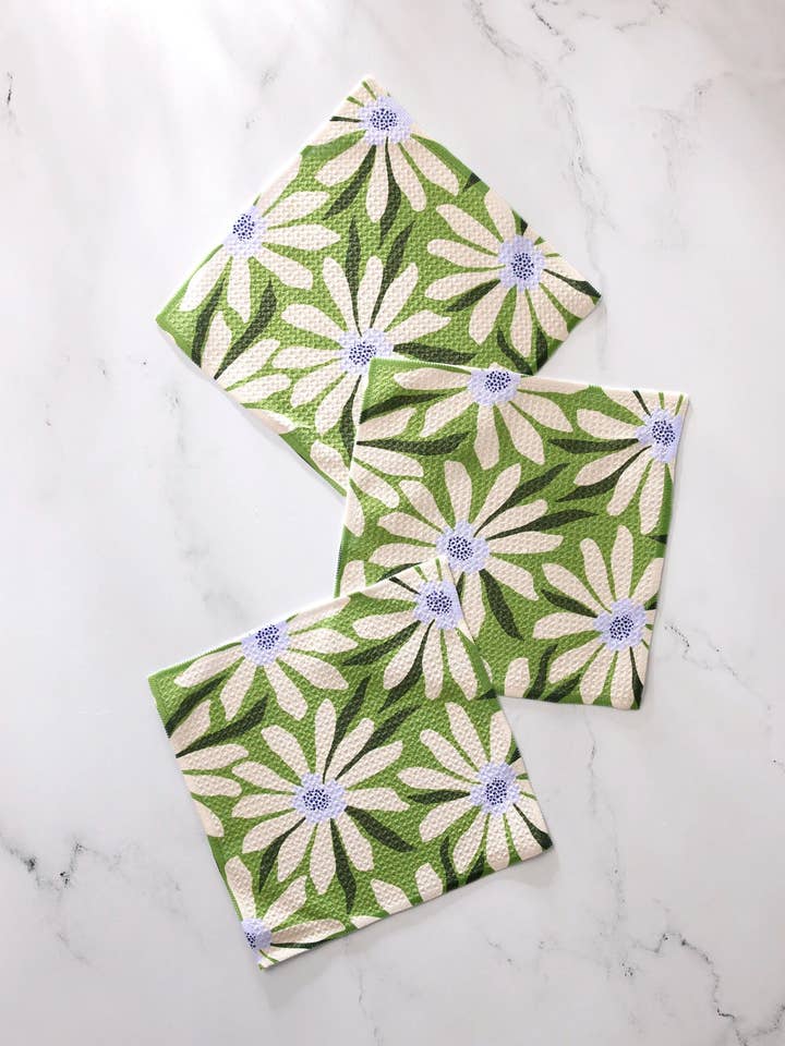 Bliss and Bloom Dishcloth Set for wholesale by Geometry
