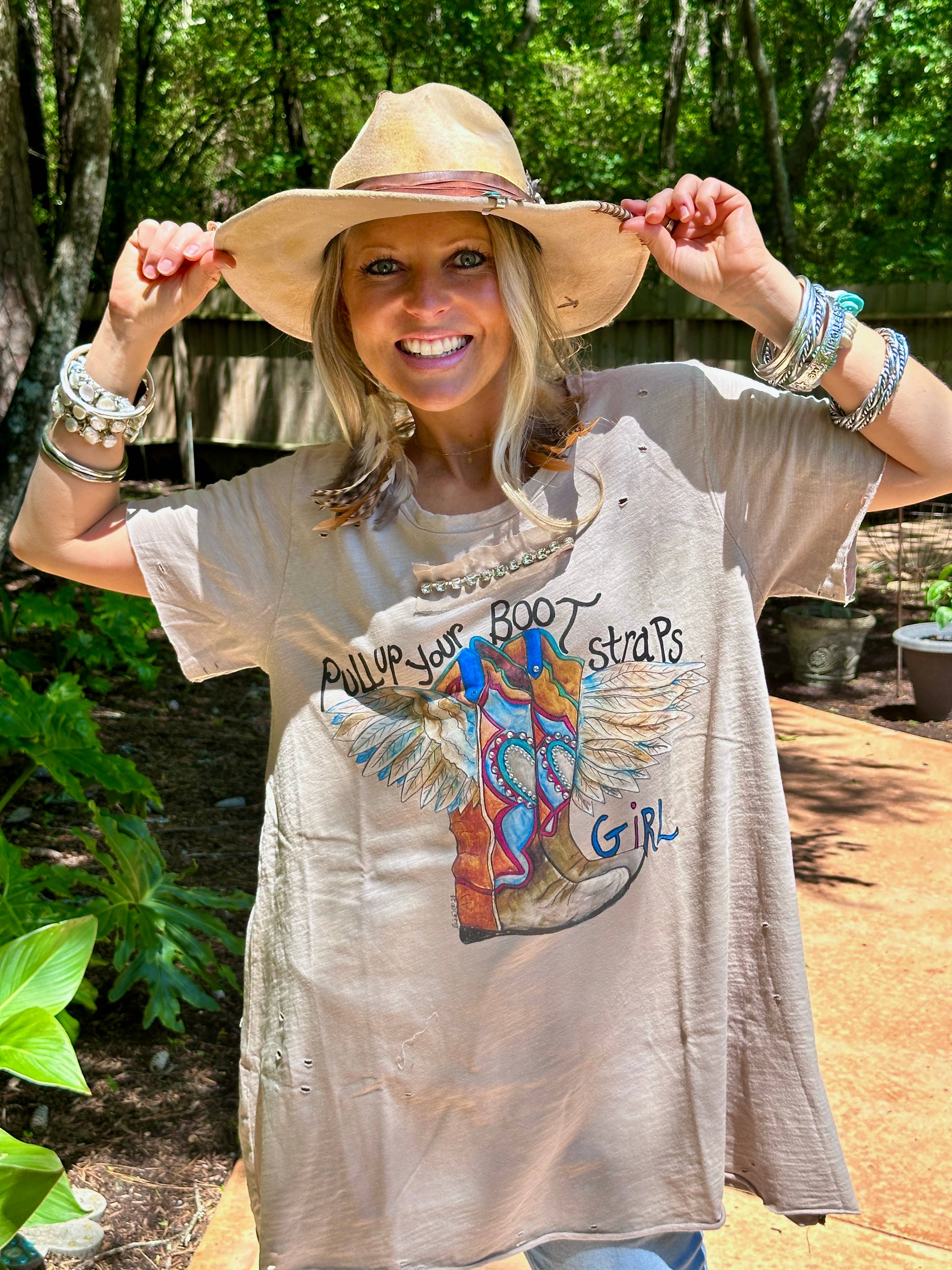 A Rare Bird Shop - Vente T-shirt sérigraphié – femme - Remettez votre chemise en lambeaux Bootstraps2