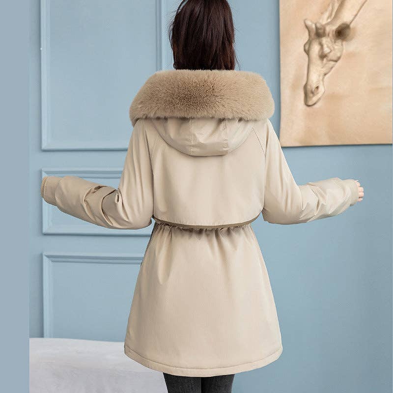 Marayn - Wholesale Parka - Women's - Chic 2025 Detachable Liner MidLength Winter Parka27