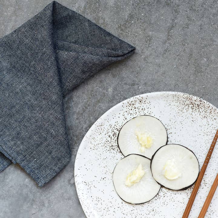 ATELIER SAUCIER – Großhandel Papier- & Stoffserviette – Japanische Chambray-Servietten | 4er-Set