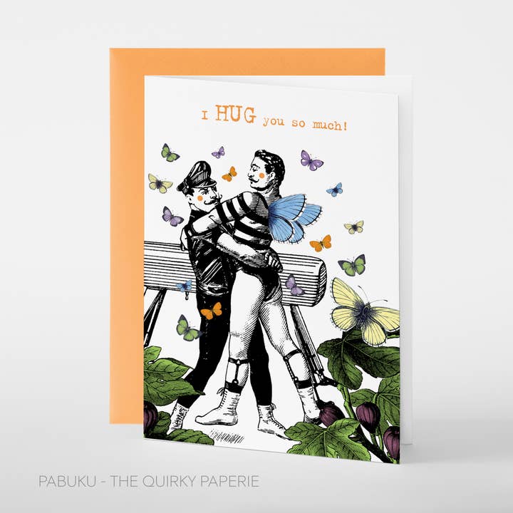 Hug Boys | Greeting Card for wholesale by Pabuku