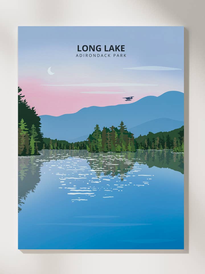 Imprimer Long Lake, Adirondacks pour la vente par Boreas Design Shop