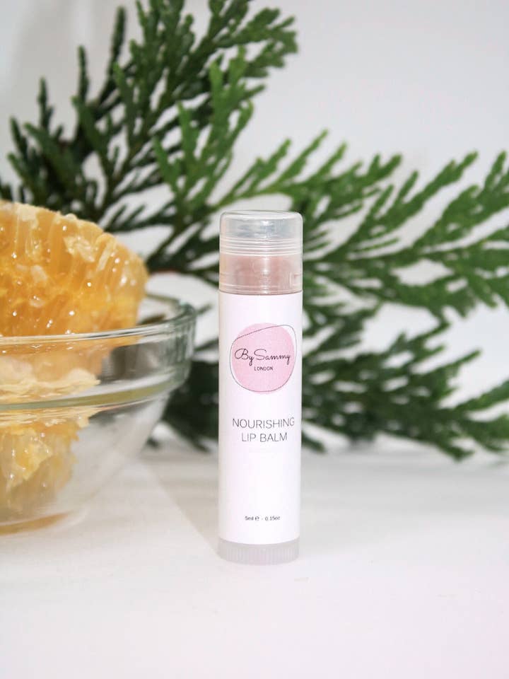 Protetor labial, labial rechonchudo, batom, aroma de mel, cera de abelha por atacado de SamMade.