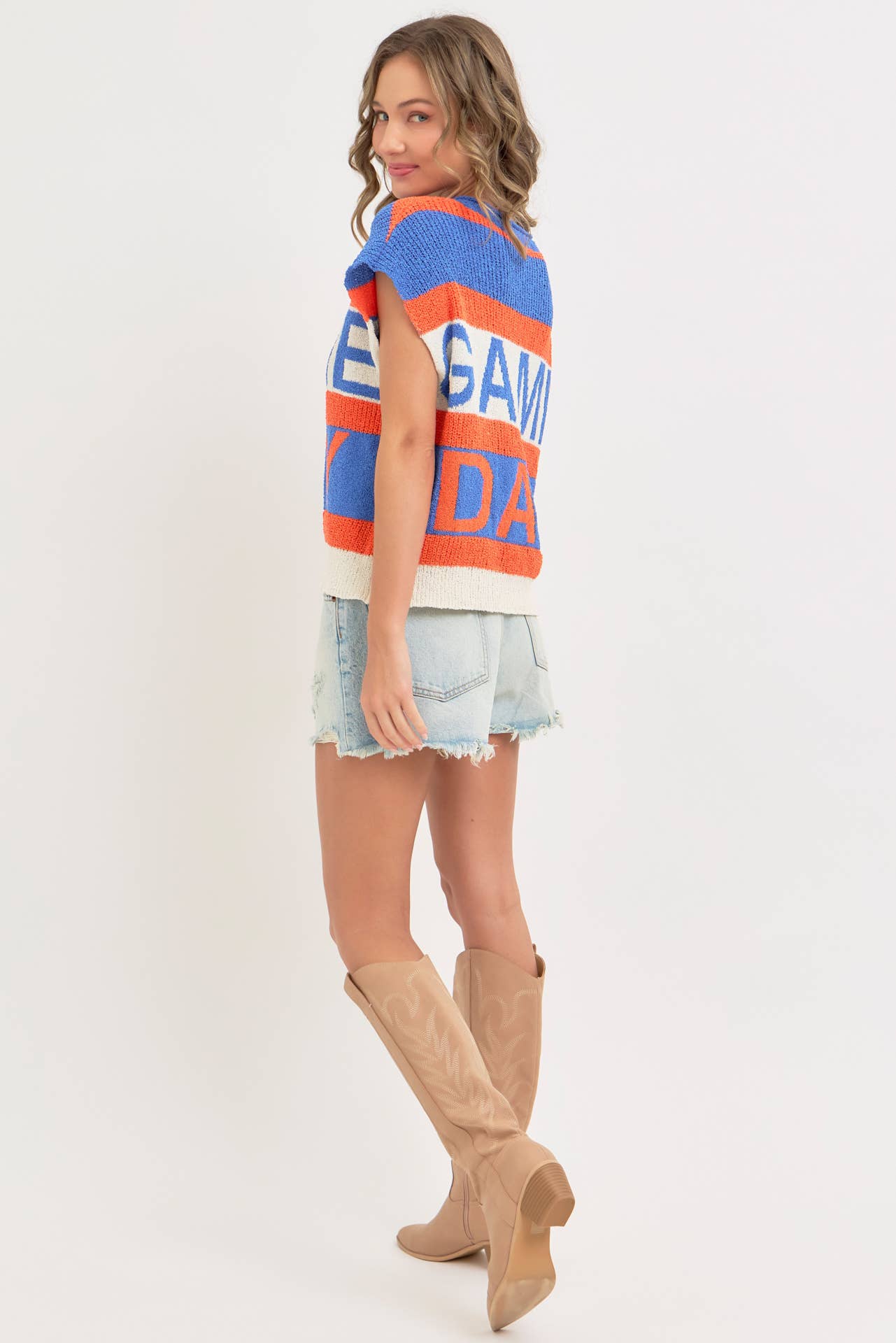 Sweet Lovely by Jen - Vendita all'ingrosso Top in maglia - Donna - GIORNO DELLA PARTITA PERFETTO PER MOSTRARE IL TUO SPIRITO DI SQUADRA CON STILE24