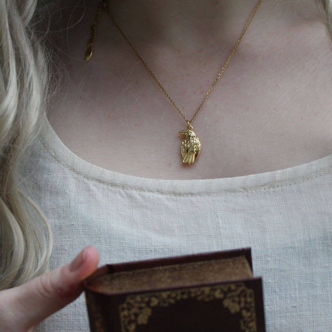 Well Read Company – Großhandel Kette mit Anhänger/Charm – Edgar Allan Poe Buchliebhaber-Anhänger-Halskette2