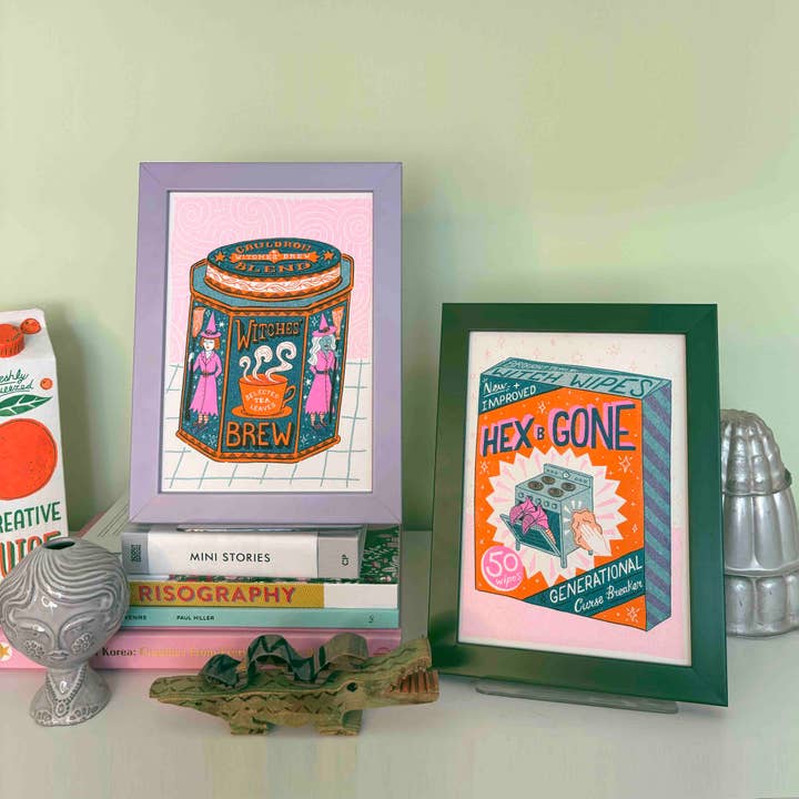 Jacqueline Colley - Wholesale Art Print - A5 Witches Brew Risograph Print6