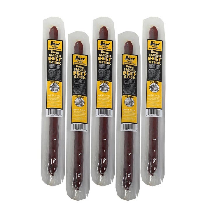 Amish Smokehouse Honey Beef Sticks 1oz - 21ct for wholesale by I Got Your Candy