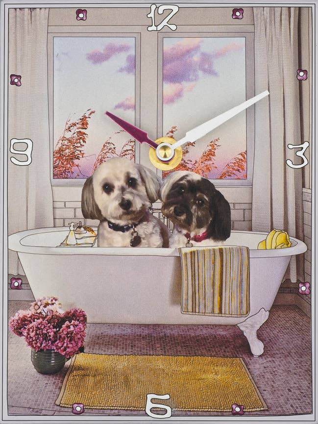 Horloge de collage personnalisée Tub pour la vente par Lea Alboher